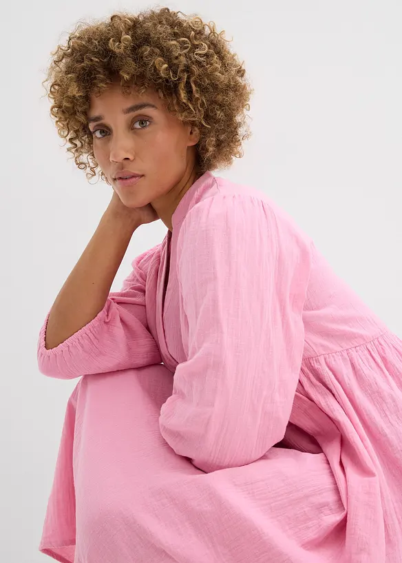 Tunikakjole i myk musselin, bonprix