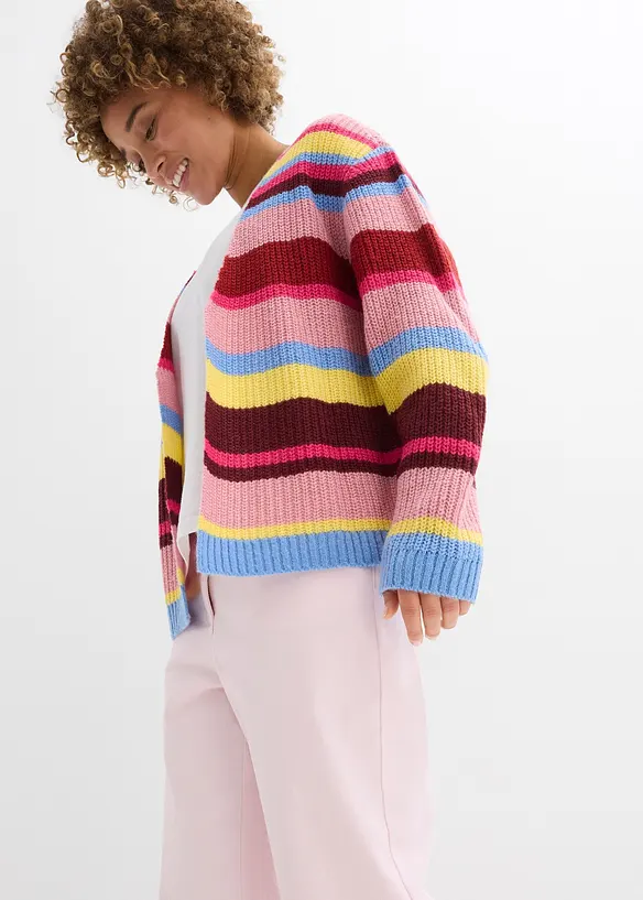 Bukse med vide ben og komfortlinning, High Waist, bonprix