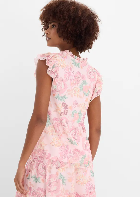 Trikotbluse i myk mesh, bonprix