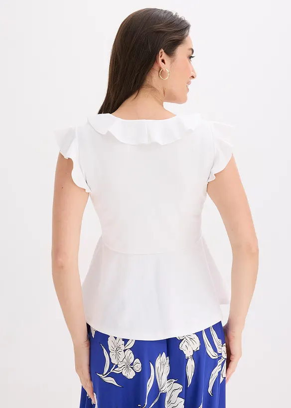 Topp med volanger, bonprix