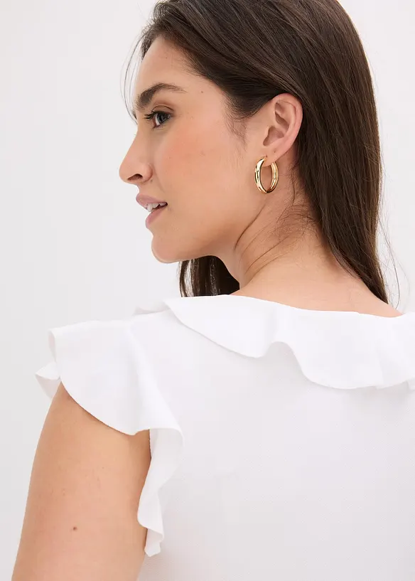 Topp med volanger, bonprix