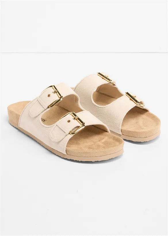 Slip in-sandaler med spenne, bonprix