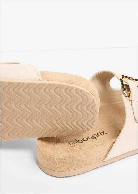 Slip in-sandaler med spenne, bonprix