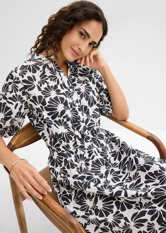 Tunikakjole i 100% bomull, bonprix