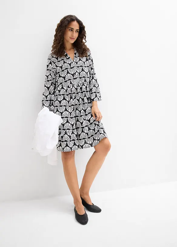 Tunikakjole i lett viskose, bonprix