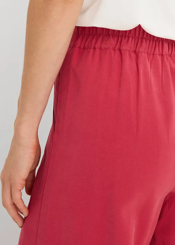 Bukse i viskosemiks med vide ben, bonprix