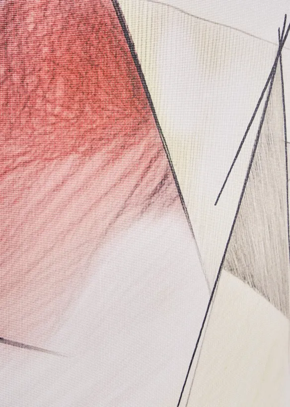 Blendings panelgardin med retrom&oslash;nster (1-pack), bonprix