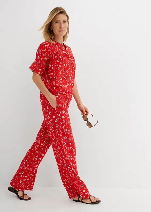 Pull on-bukse i lett viskose, bonprix