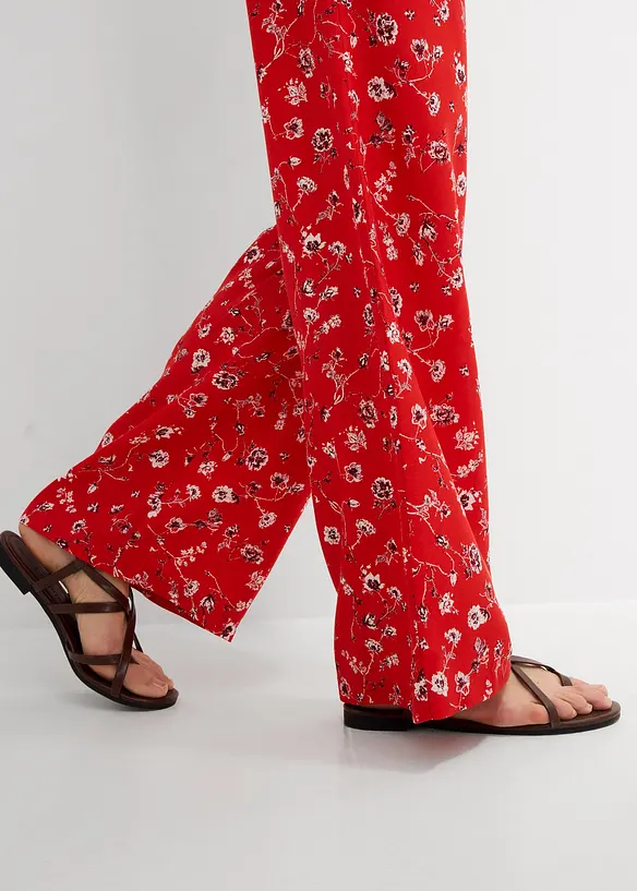 Pull on-bukse i lett viskose, bonprix