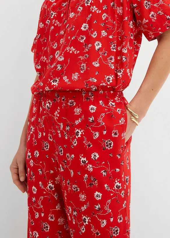 Pull on-bukse i lett viskose, bonprix