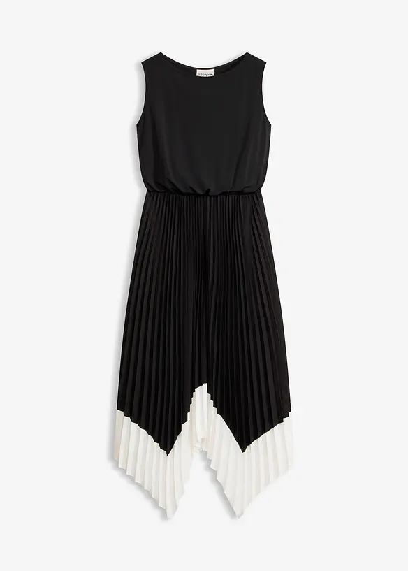 Kjole med asymmetrisk nederkant, bonprix