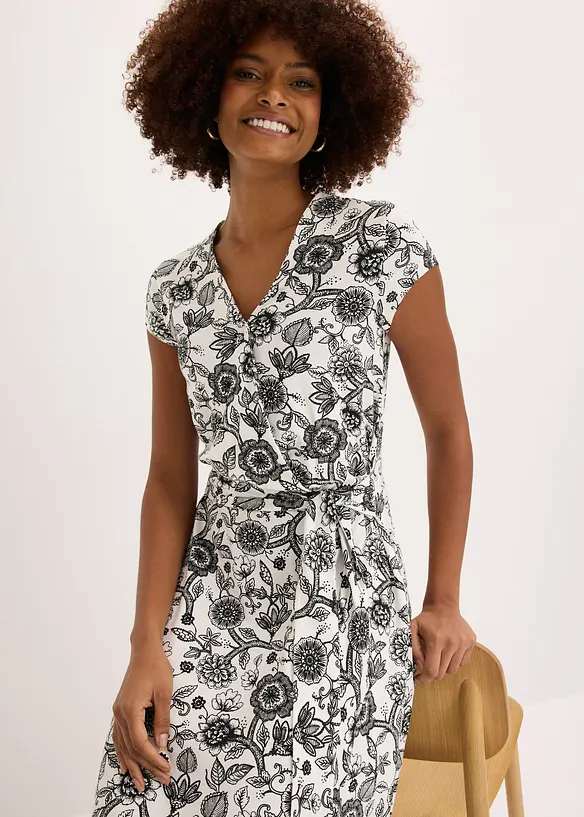 Jerseykjole i viskosemiks, bonprix