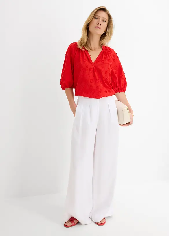 Bluse i 100% bomull, bonprix