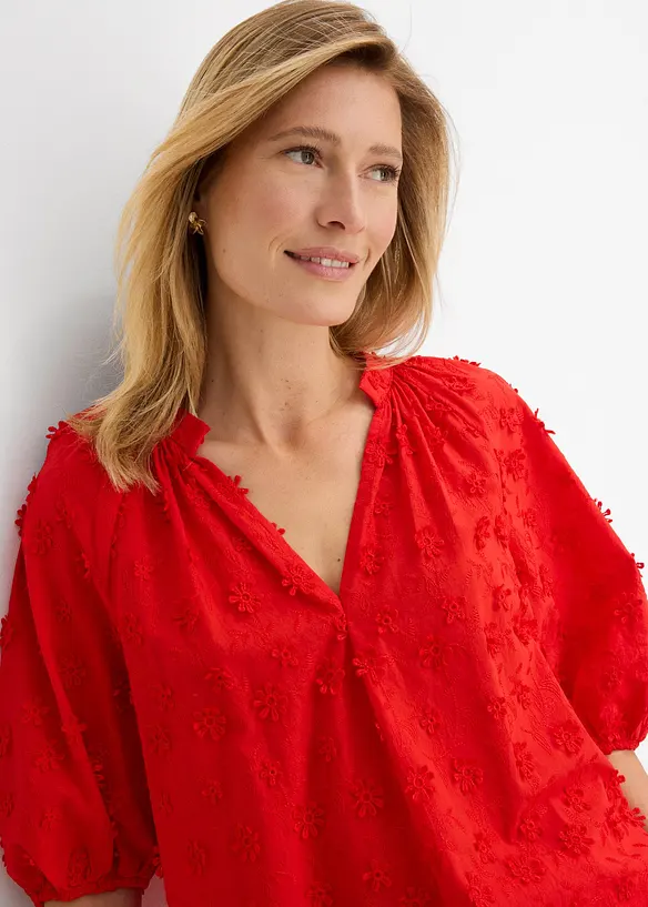 Bluse i 100% bomull, bonprix