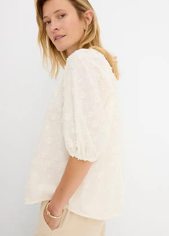 Bluse i 100% bomull, bonprix