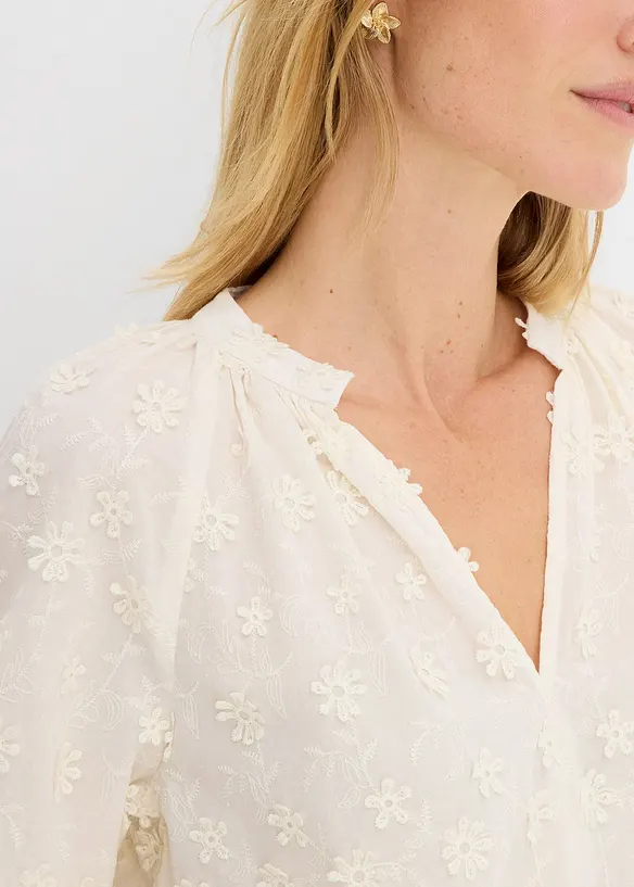 Bluse i 100% bomull, bonprix