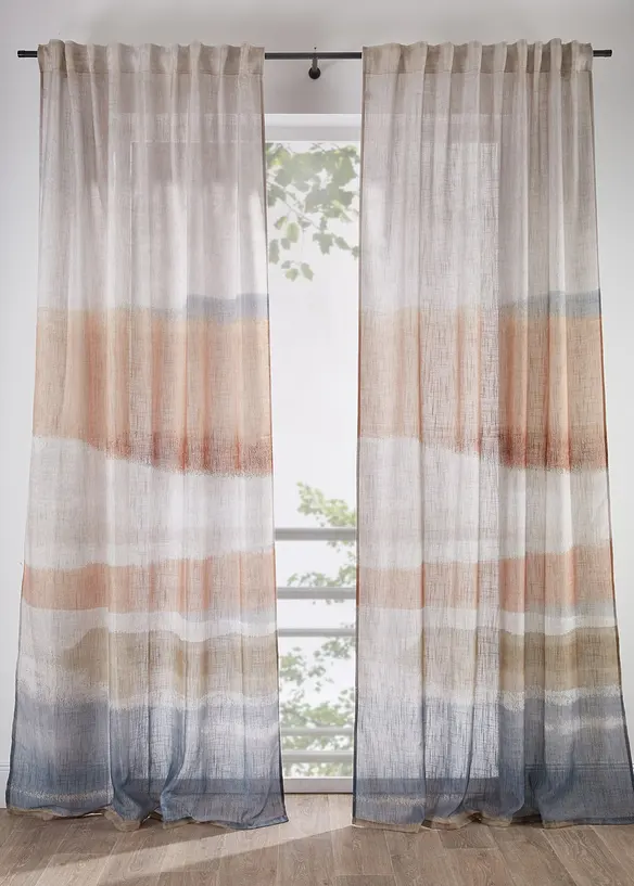 Gardin med trykk (1-pack), bonprix