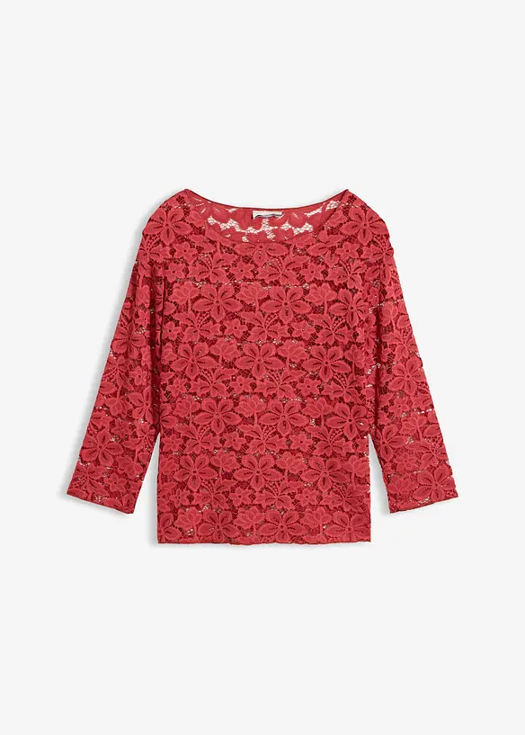 Langermet blondetopp, bonprix