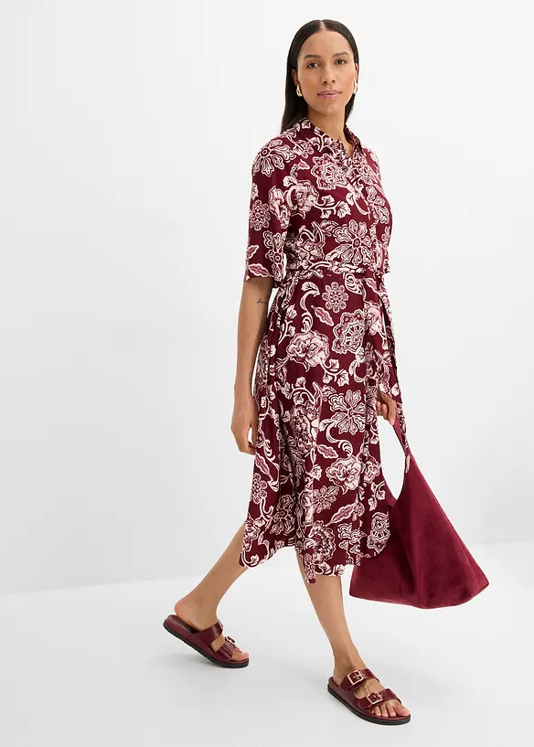 Skjortekjole i lett viskose, bonprix