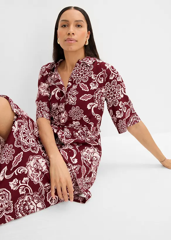 Skjortekjole i lett viskose, bonprix