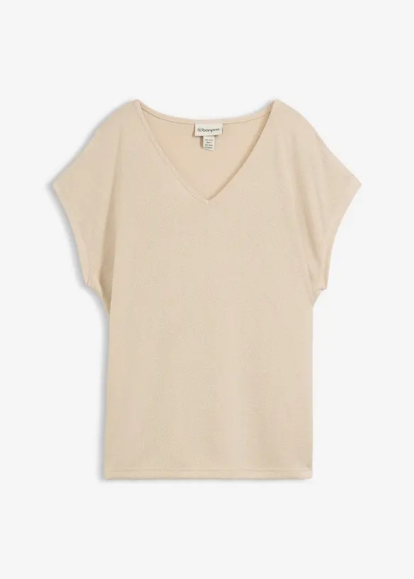 Oversized topp i strikket look, bonprix
