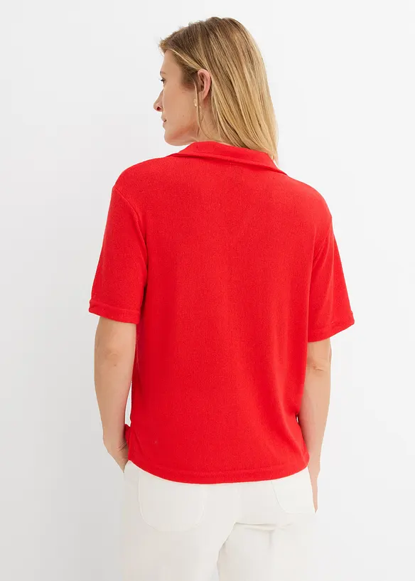 Polotopp i strikket stil, bonprix