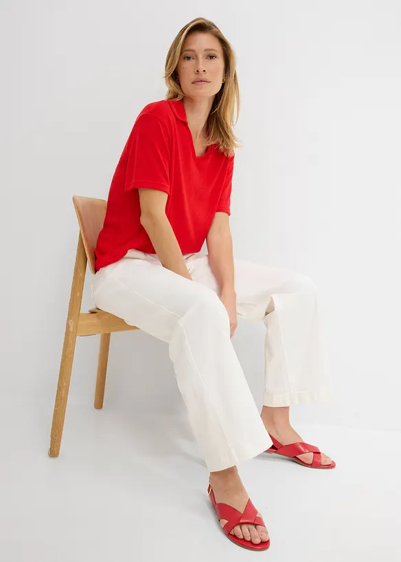 Polotopp i strikket stil, bonprix