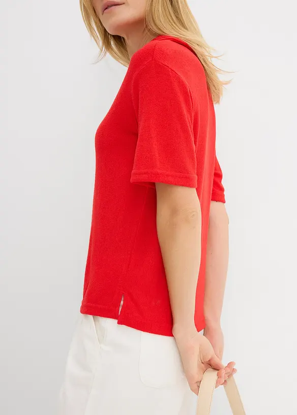 Polotopp i strikket stil, bonprix