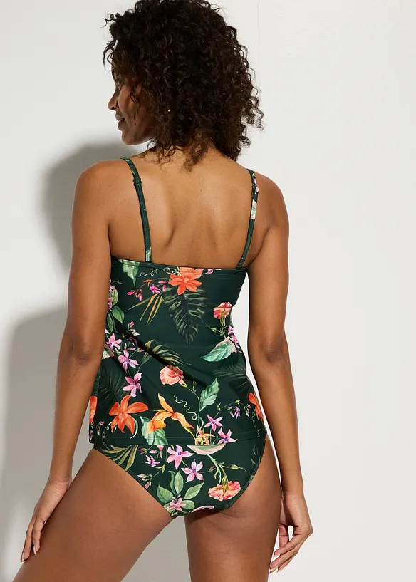 Bandeau-tankini i omslagsstil, bonprix