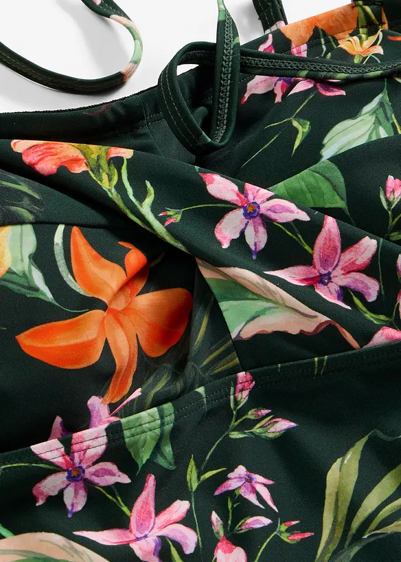 Bandeau-tankini i omslagsstil, bonprix