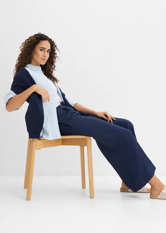 Culotte i viskoseblanding med pent fall, bonprix