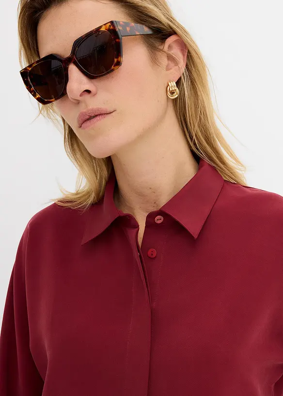 Bluse i myk viskosemiks, bonprix