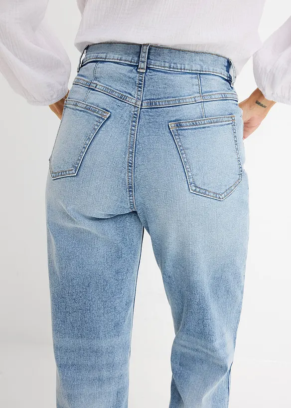 Straight-jeans Loose fit, High Waist, cropped, bonprix