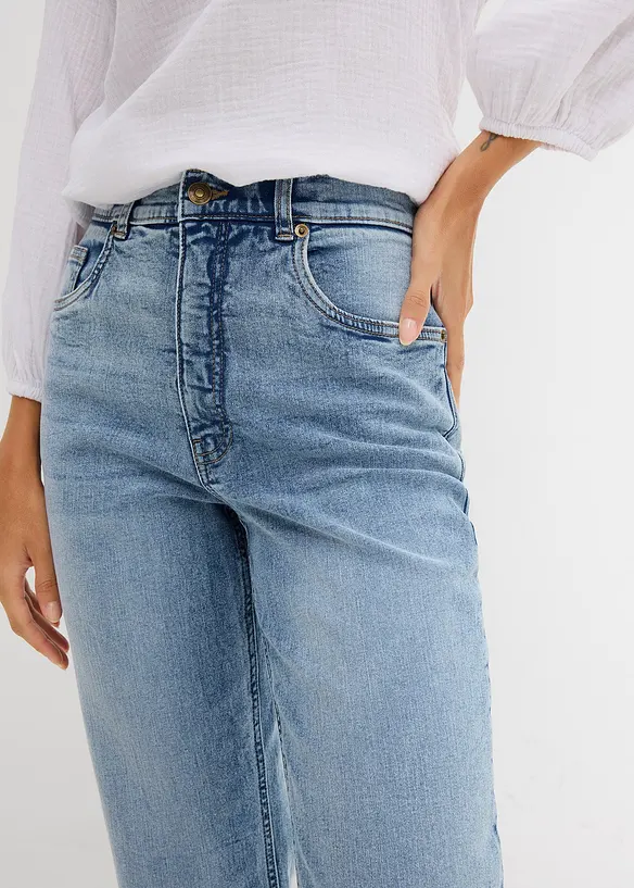 Straight-jeans Loose fit, High Waist, cropped, bonprix