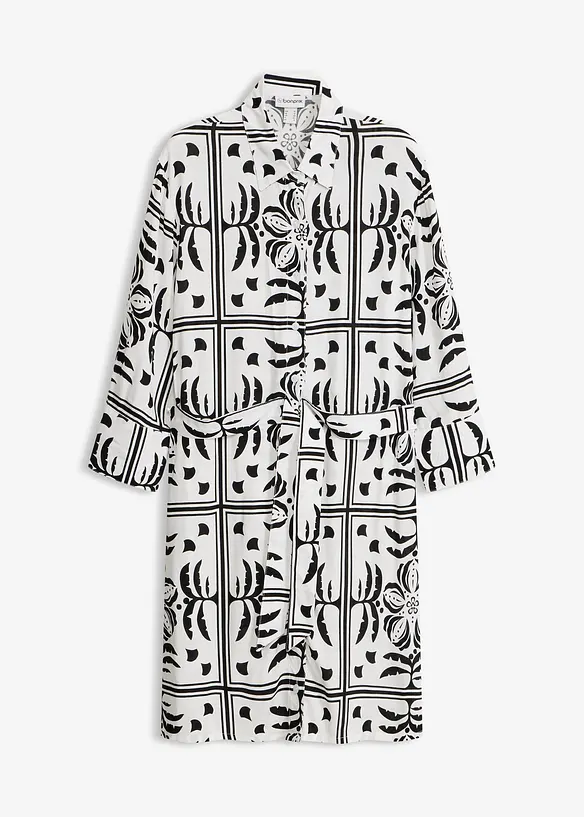 Skjortekjole i lett viskose, bonprix