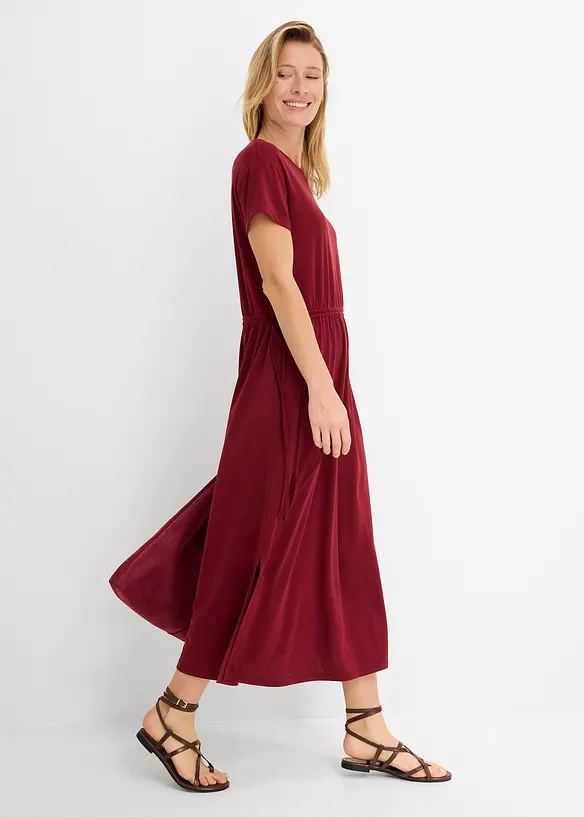 Sweatkjole i myk pik&eacute;, bonprix