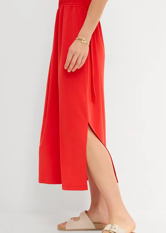 Sweatkjole i myk pik&eacute;, bonprix