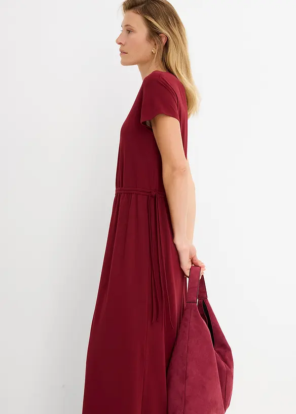 Sweatkjole i myk pik&eacute;, bonprix