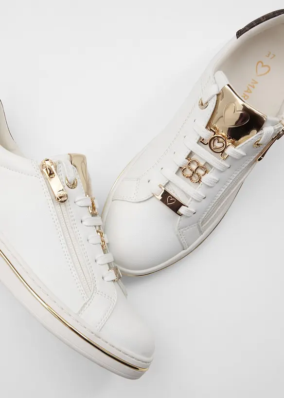 Sneakers med glidel&aring;s fra Marco Tozzi, Marco Tozzi