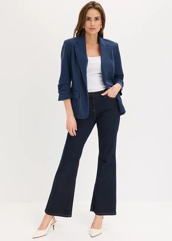 Blazer i viskose og ledig modell med 3/4-lange ermer, bonprix