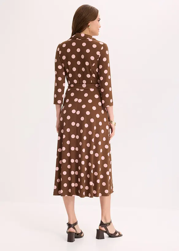 Skjortekjole med knytebelte, bonprix