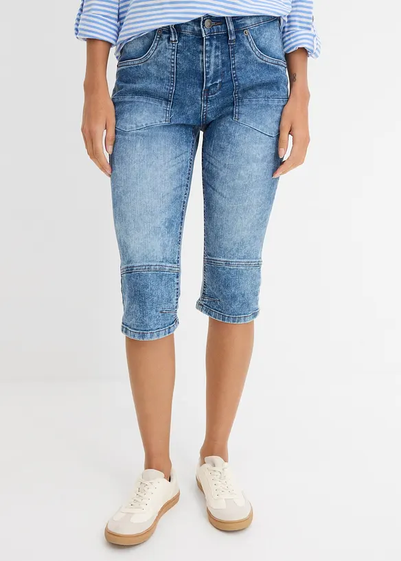 Stretch-Capri-Jeans, bonprix