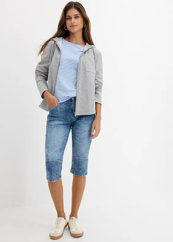 Stretch-Capri-Jeans, bonprix