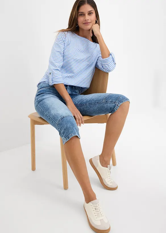 Stretch-Capri-Jeans, bonprix