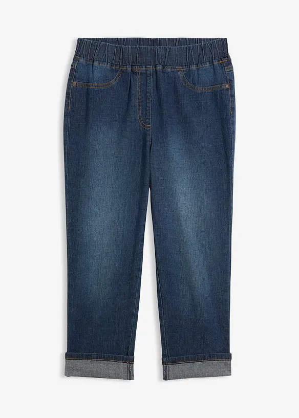 Slim Fit-jeans, Mid Waist, bomull, bonprix