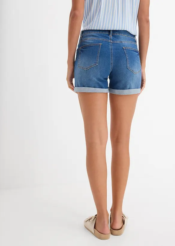 Denimshorts Mid Waist, bonprix