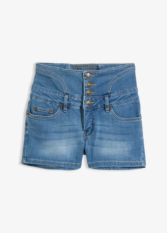 Jeans-shorts med h&oslash;yt liv, bonprix
