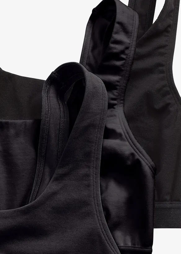 BH-topp med &oslash;kologisk bomull (3-pack), bonprix