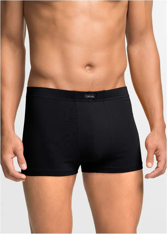 Boksershorts med bomull i ettersittende modell (3-pack), bonprix