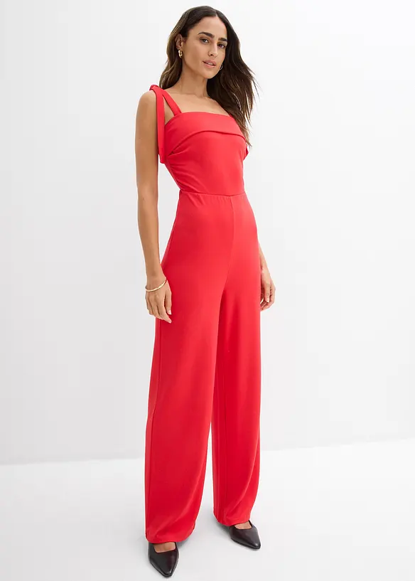 Jumpsuit med knytestropper, bonprix